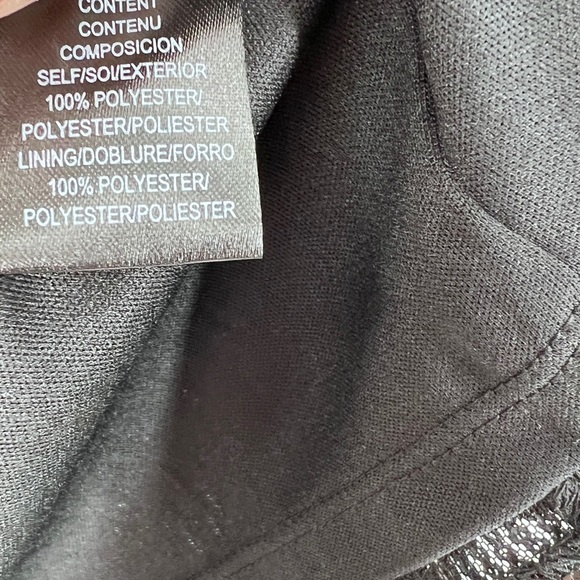 LEYDEN Sequined Wrap Mini Dress in Black Size Xs NWT (Missing Belt) - Picture 10 of 12